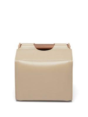 GIOBAGNARA Jota wooden-handle leather box