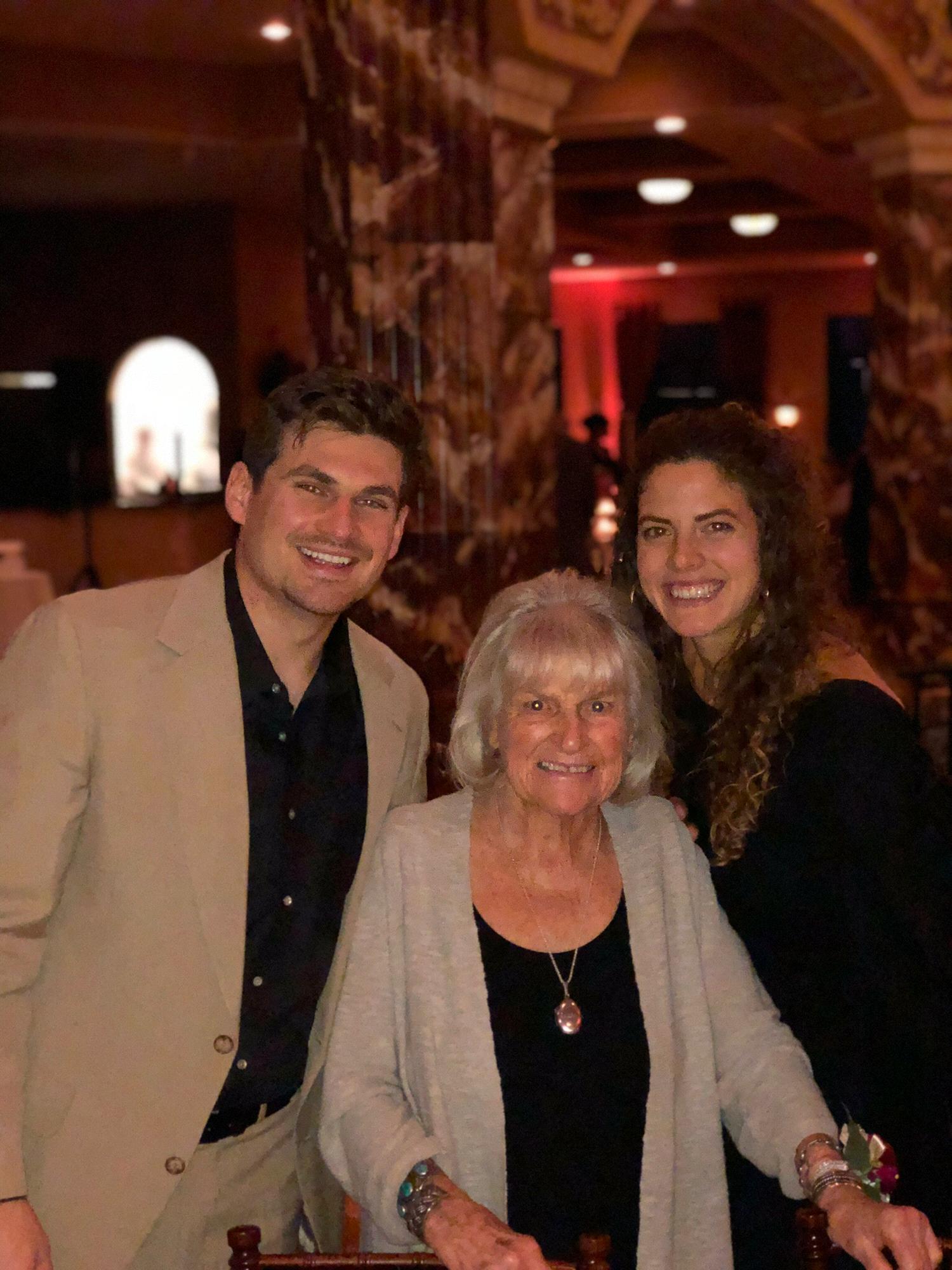 cousin Josh and Jessica's wedding with grandma swider