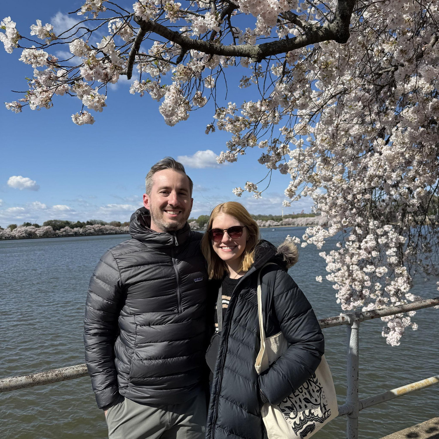 Visiting the cherry blossoms!