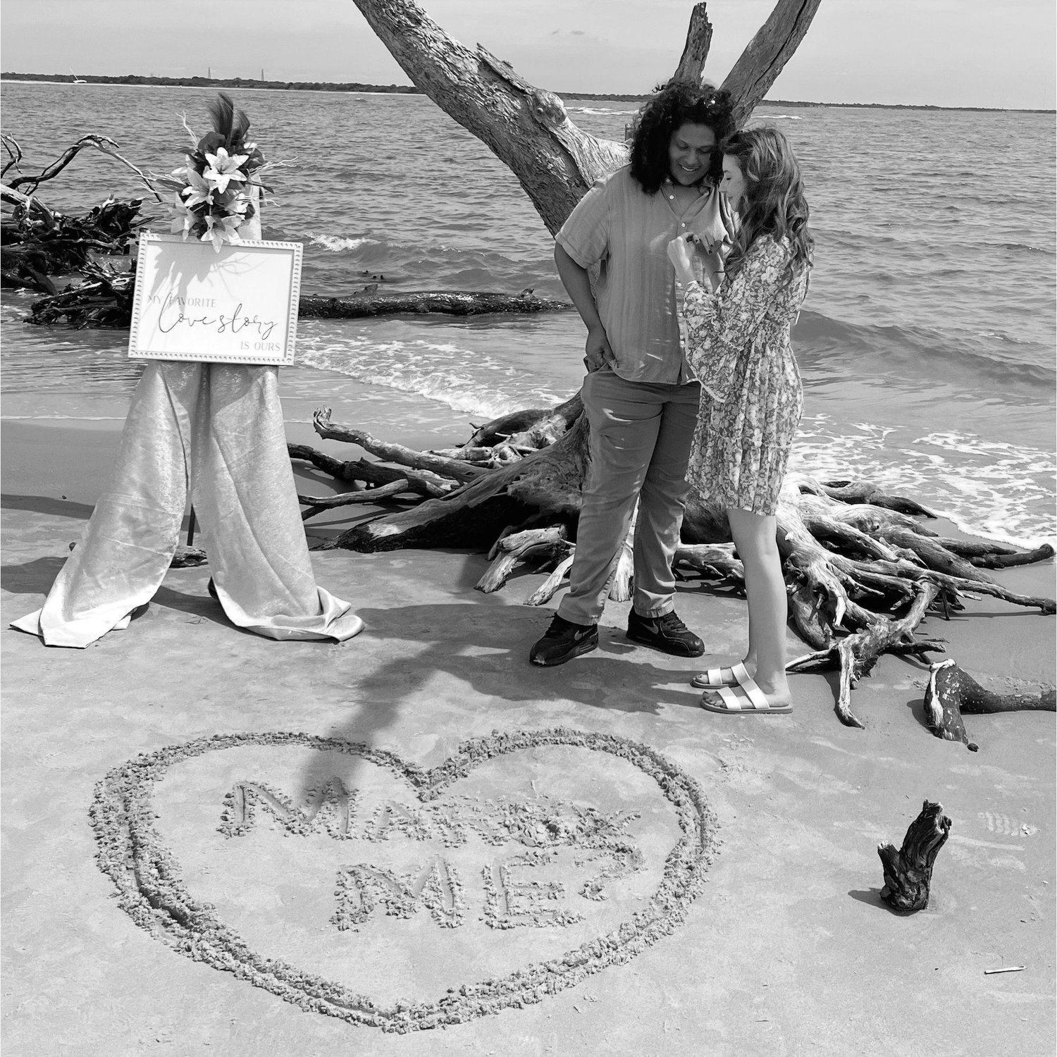 We spent our ten-year anniversary in Charleston, where Jaelen surprised me with a proposal on Folly Beach.