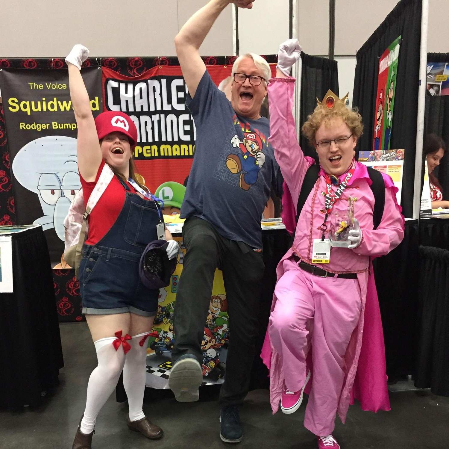 We met one of our heroes! Our relationship would not be what it is without Mario, and Charles played a big part in that.