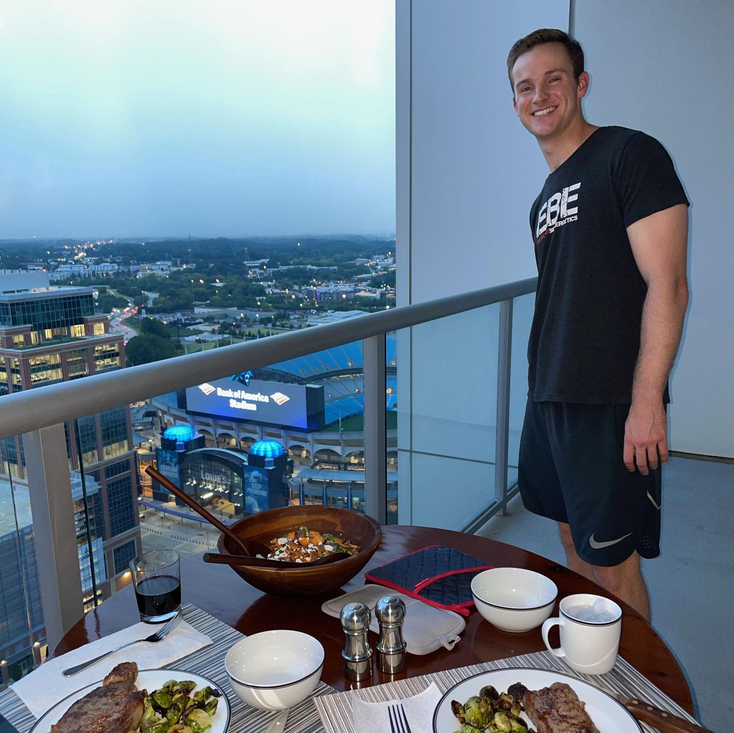 After graduation, Bill started off his career in Charlotte, and Charlotte moved to Charleston. We loved exploring each others' cities!