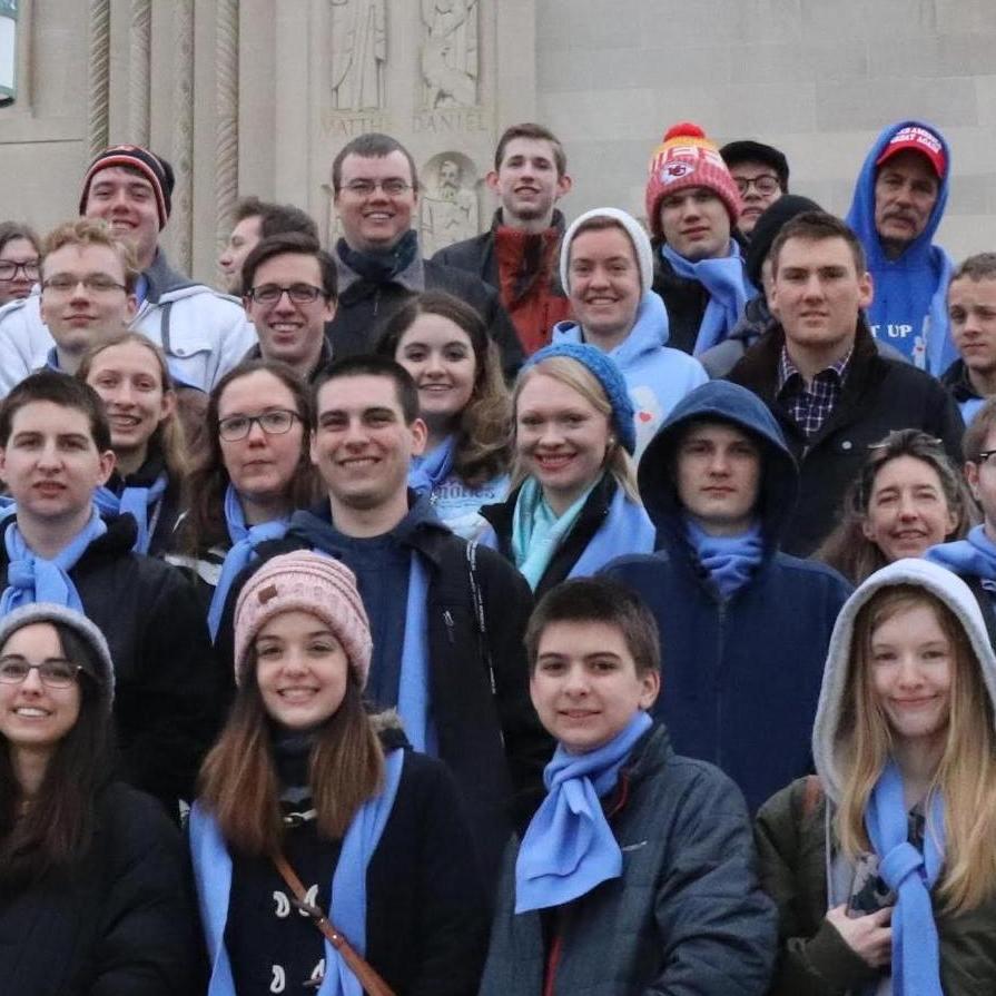 ICKSP March for Life 2019. Who knew when we were taking that picture that we were standing next to our future spouse!