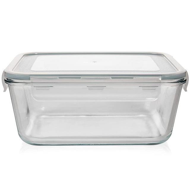 2700ML / 92 OZ / 11.5 Cup Glass Food Storage Container with Locking Lid Ideal for Storing food, Vegetables & Fruits Baking, Casserole, Roasting & lot more - BPA Free Leak Proof Fridge to Oven Safe