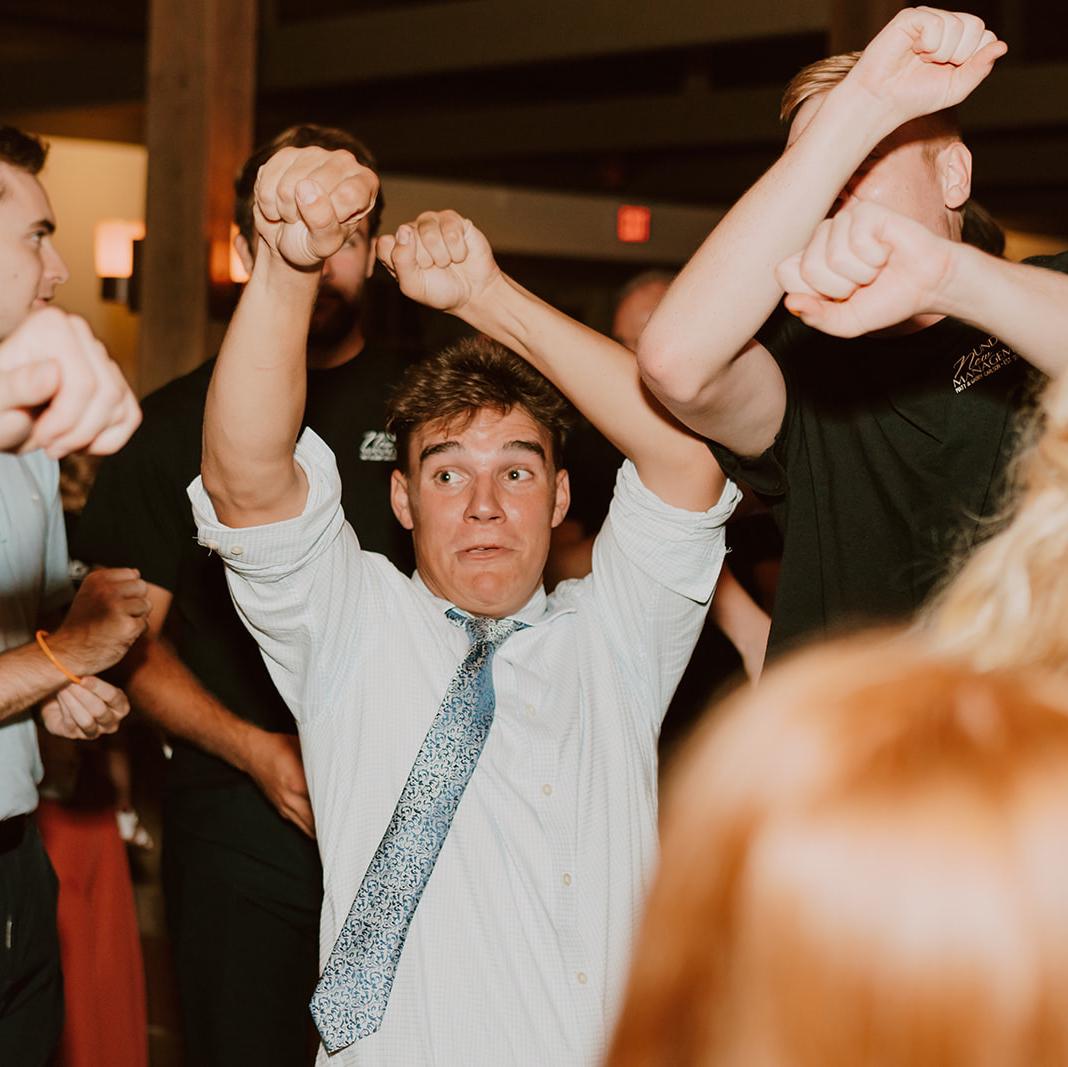 Tony will absolutely be going this hard at our wedding