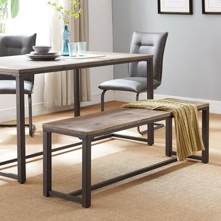 Camley Industrial Reclaimed Wood Bench