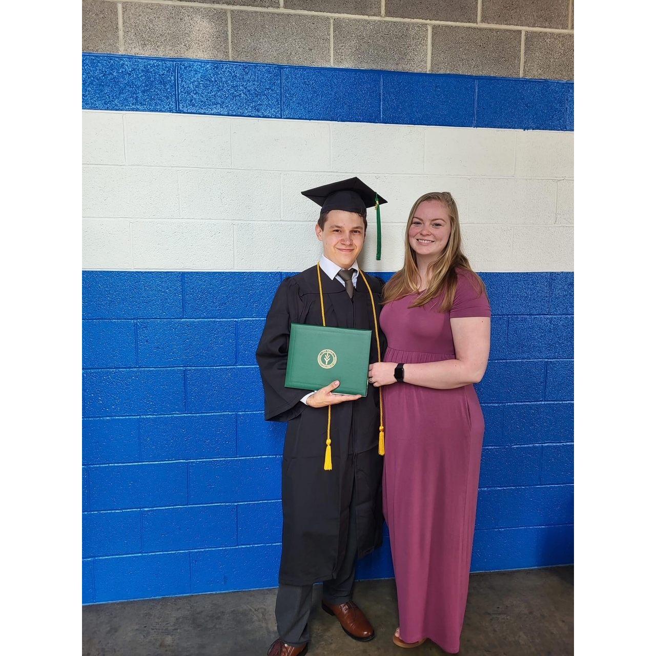 Nick's Ivy Tech graduation (2022)