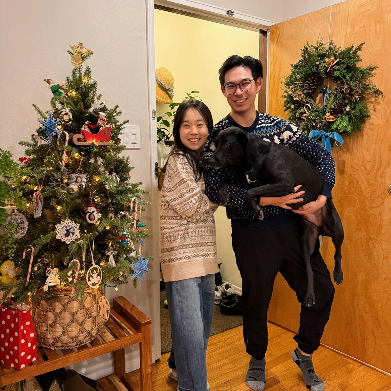 Merry Christmas from the Cha/Yun household!