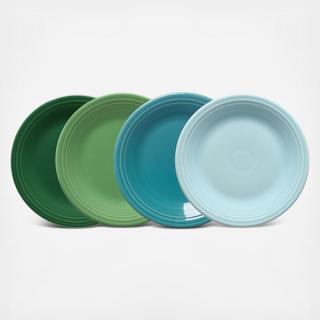 Classic Rim Assorted Dinner Plate, Set of 4