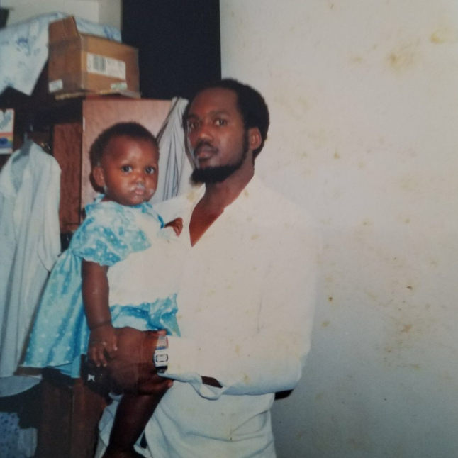 A young Daisy (Ernest's sister) with the father of the groom.