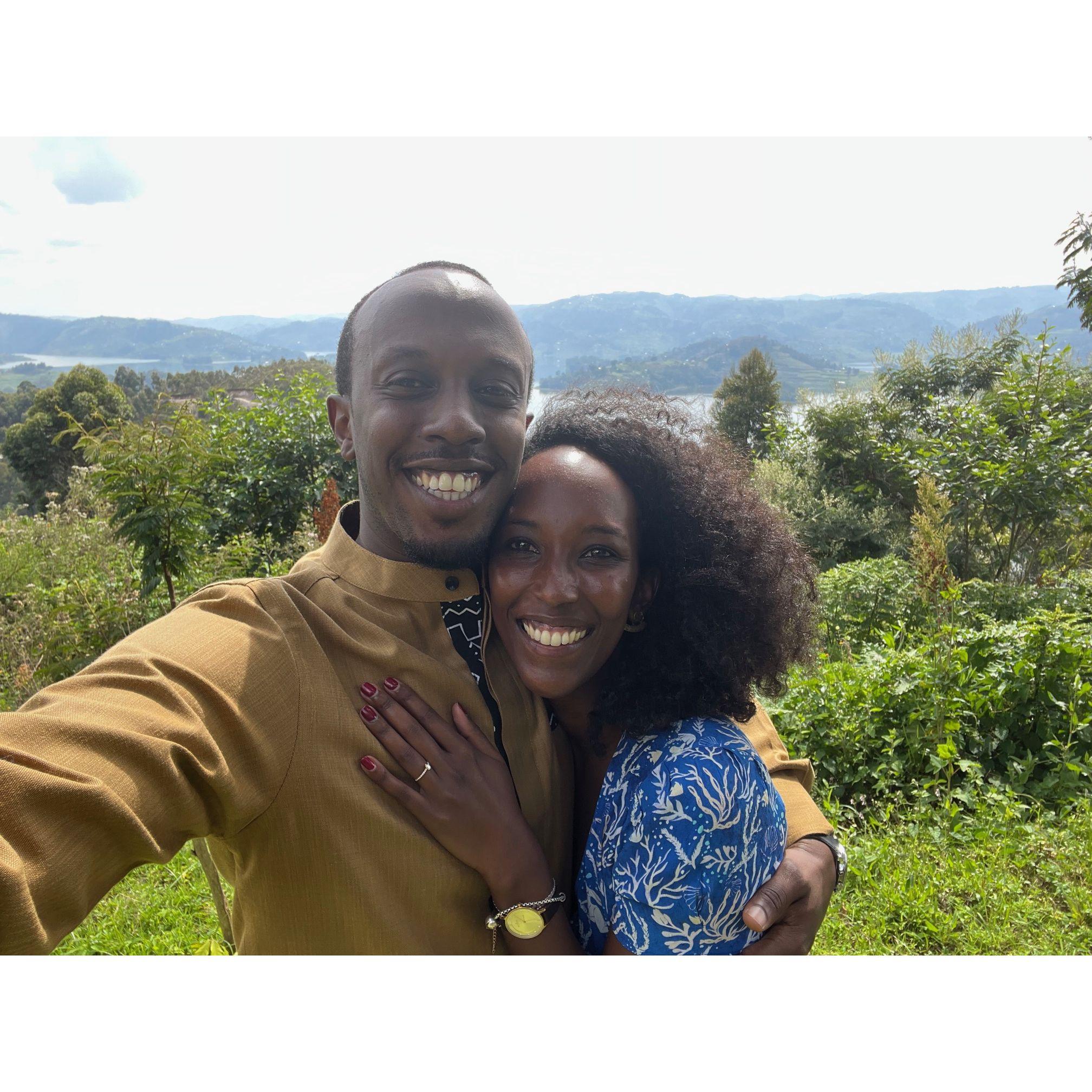 Bunyoni Lake December 18th 2022.... Kaneza said YES!!
