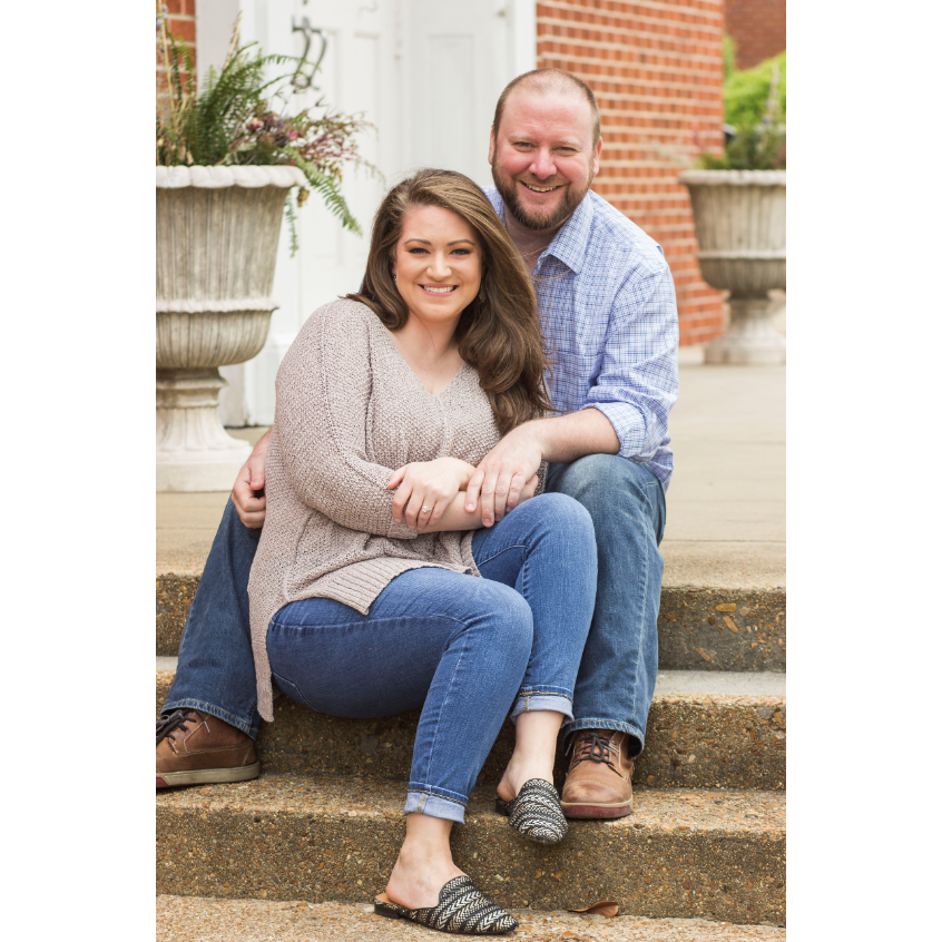 Libby's sister, LJ took these shots on the steps of the East Memphis church where the Perry sisters grew up and where the bride and groom will get married!