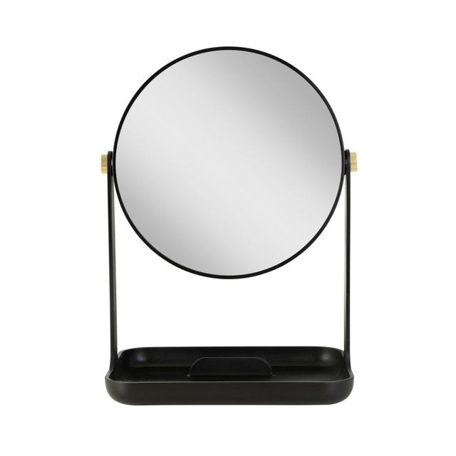 Zadro® Bondi Dual-Sided Vanity Mirror with Accessory Tray and Phone Holder in Black