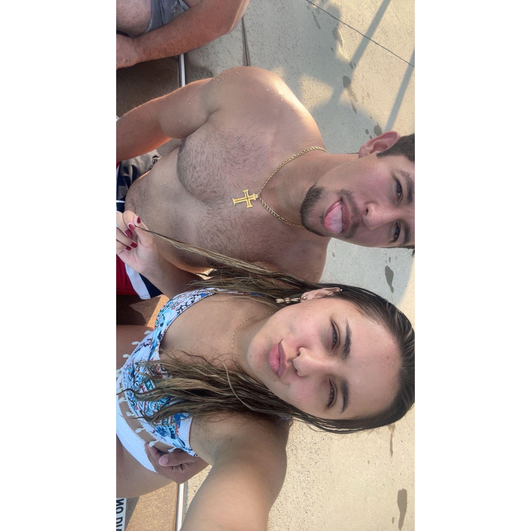 At Gabe's apartment we did Churrasco with the cousins.