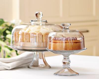 Glass Domed Cake Plate/Punch Bowl