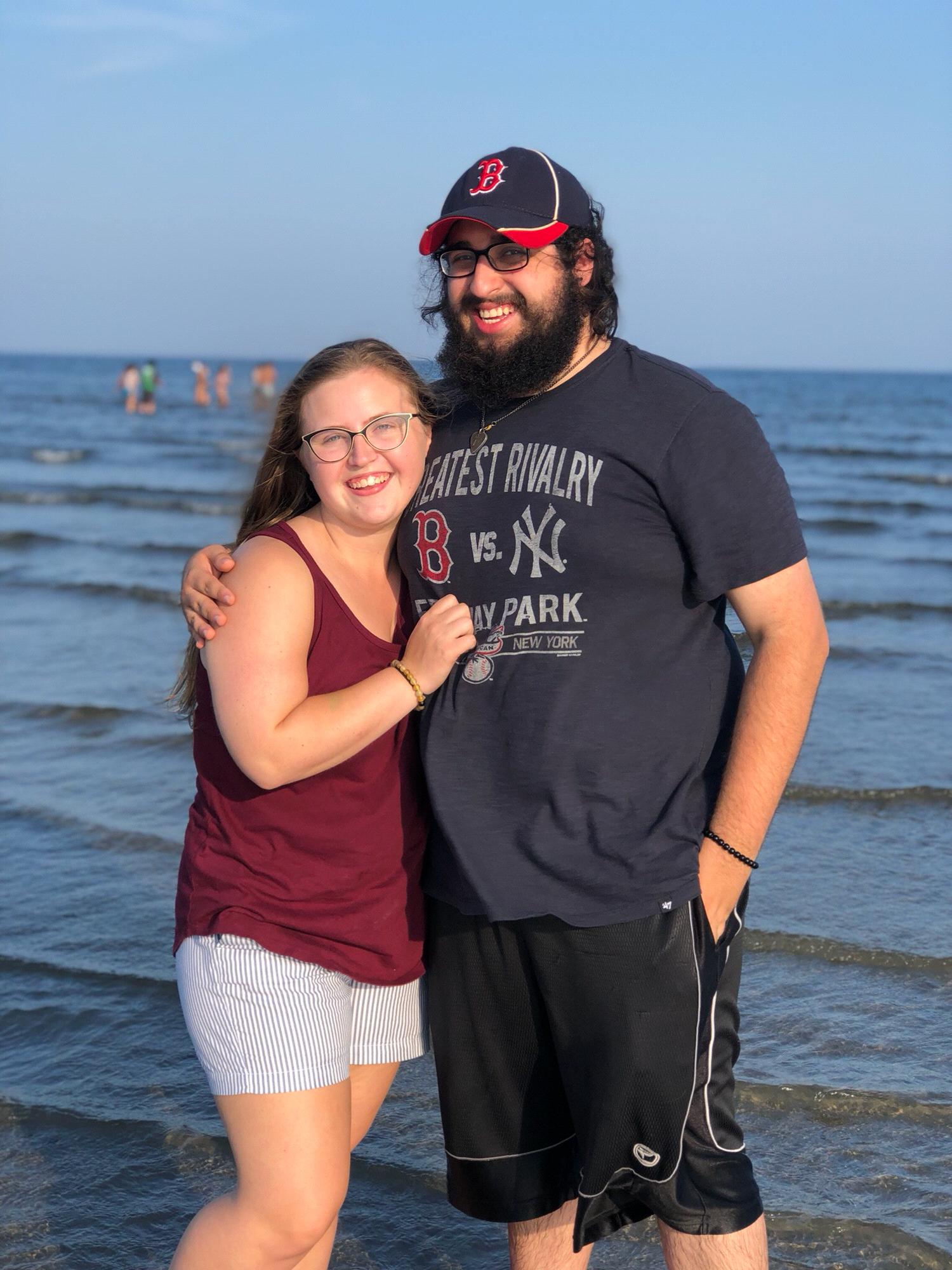 Visiting Theo's home city and the ocean for the first time together!