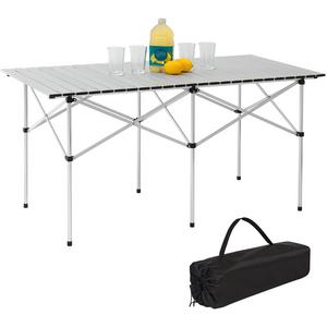 Best Choice Products Camping Portable Aluminum 55" Roll-Up Picnic Table W/ Carrying Bag