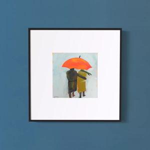 Umbrella Couple Wall Art