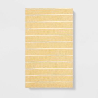 Striped Flat Weave Kitchen Towel Yellow - Project 62™