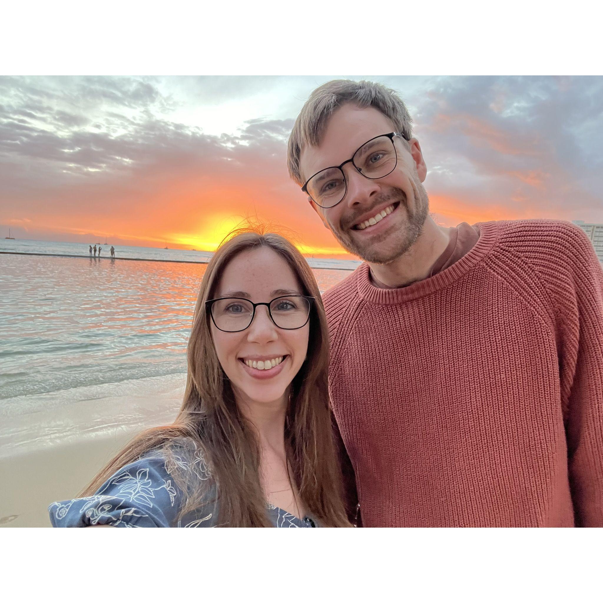 Sunset in Hawaii, March 2024