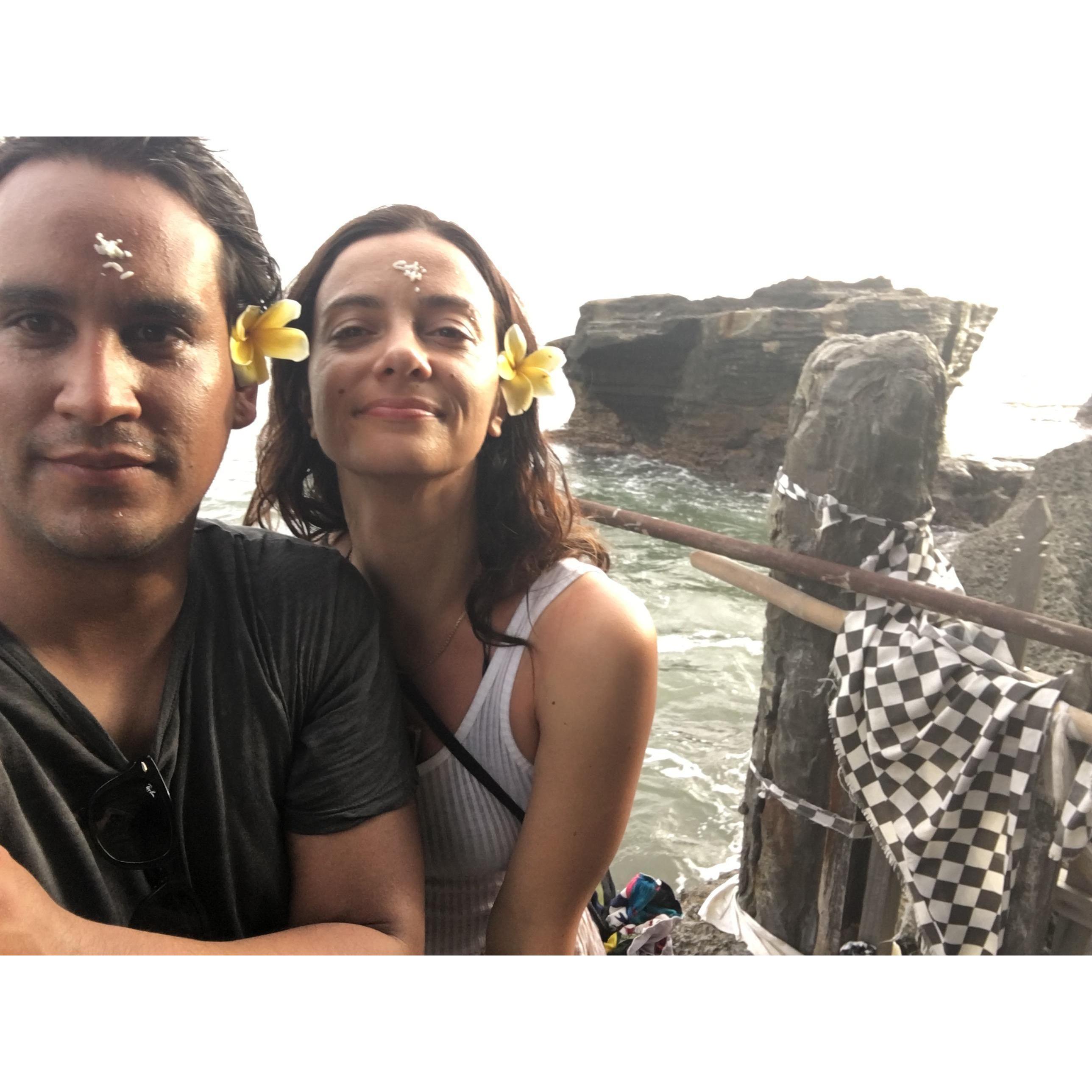 getting blessed; bali 2016