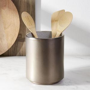 Mason Metallic Glaze Ceramic Utensil Holder