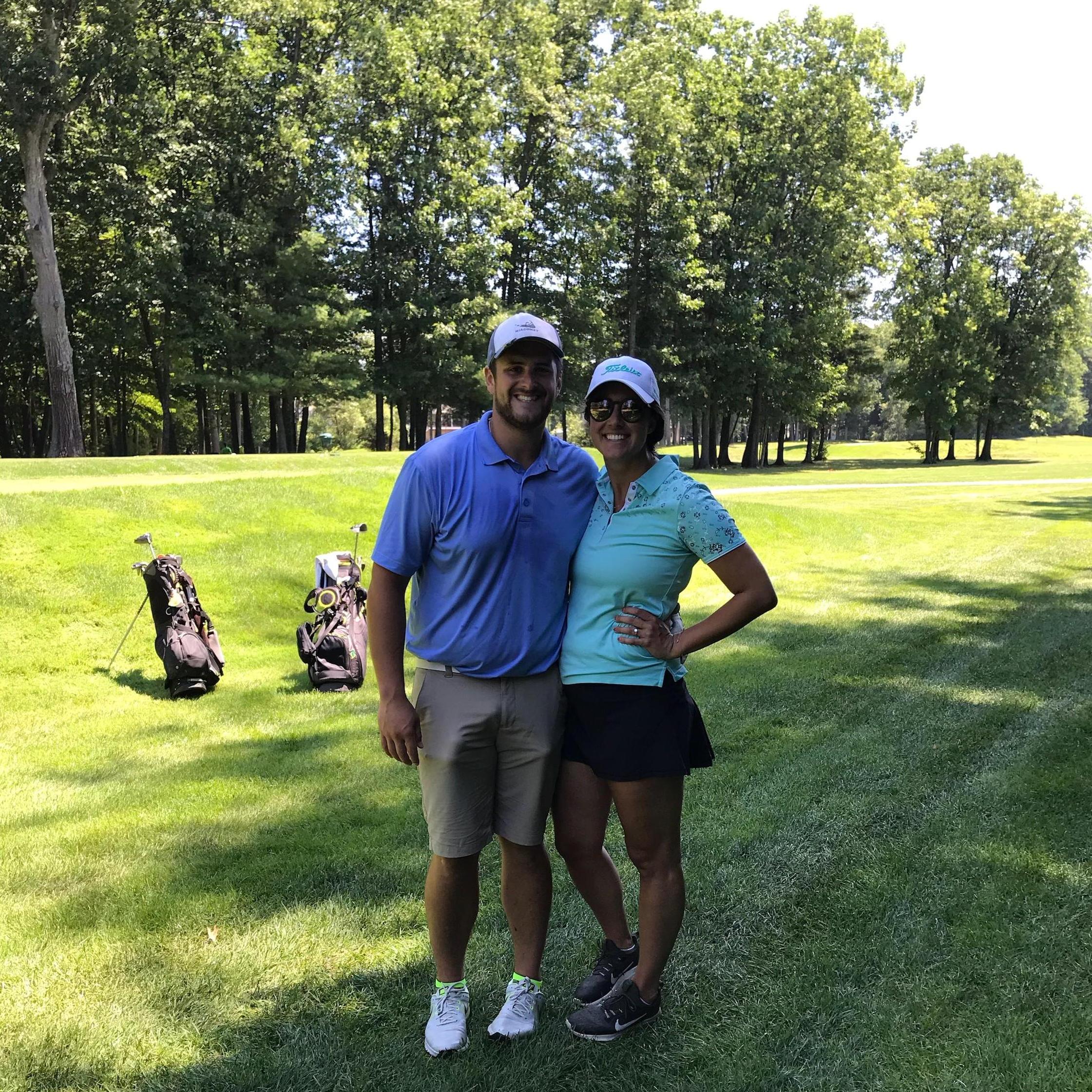 We golf together!
