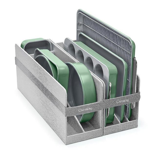 Caraway Nonstick Ceramic Bakeware Set (11 Pieces) - Baking Sheets, Assorted Baking Pans, Cooling Rack, & Storage - Aluminized Steel Body - Non Toxic, PTFE & PFOA Free - Sage