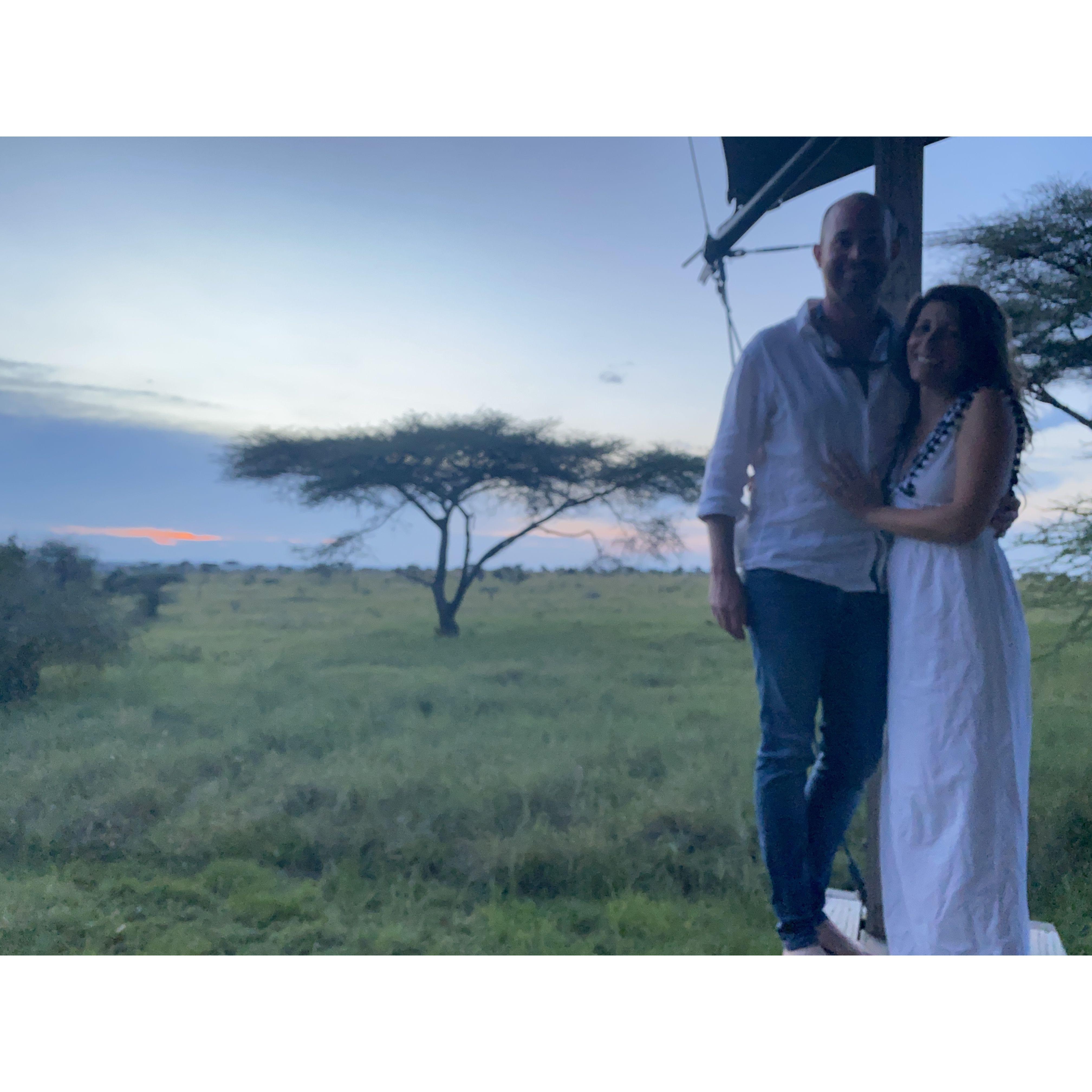Tanzania, the night of our engagement