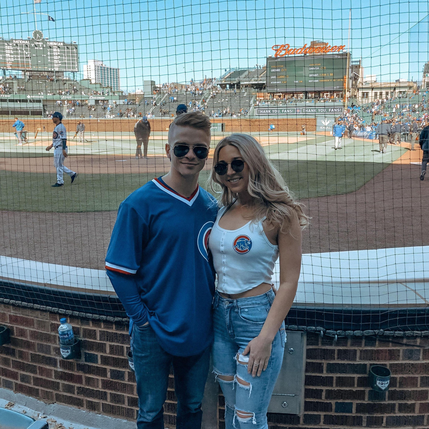 April 2019: Our first picture together