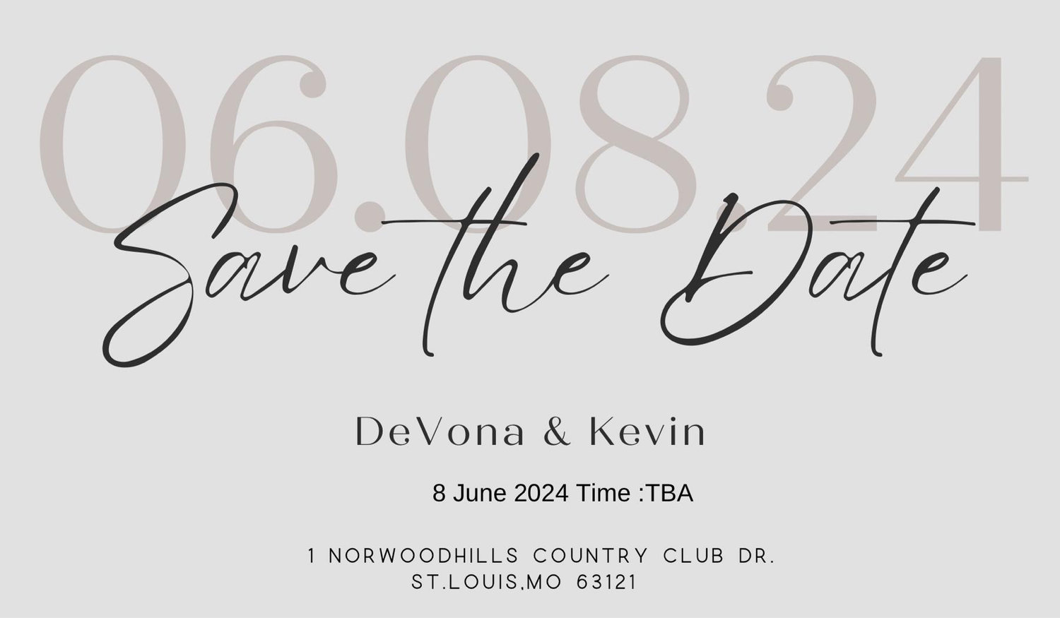 The Wedding Website of Devona Hogan and Kevin Sims II