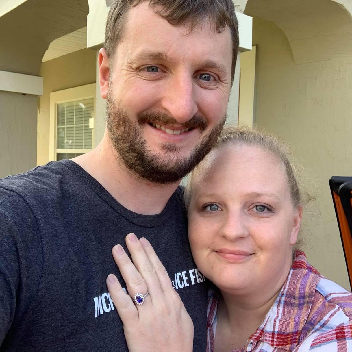 The day after we got engaged!