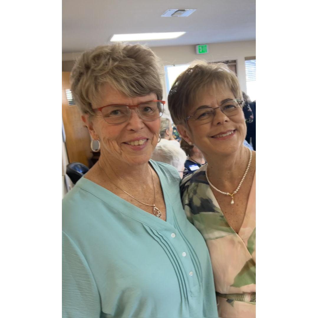 Matchmaker, Janet Silver and Barbara at their shared BDay Party--May '24