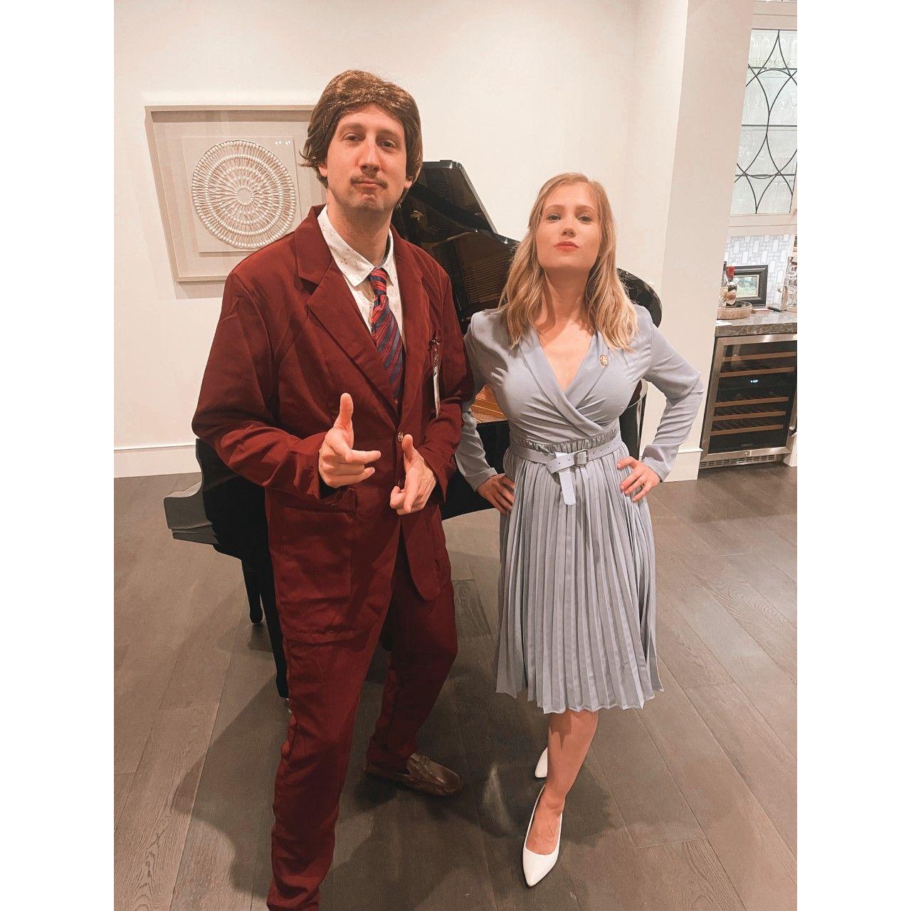 Happy Halloween 2021 from Ron Burgundy and Veronica Corningstone!