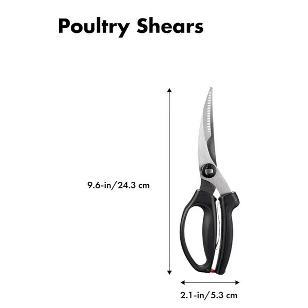 OXO Good Grips Spring-Loaded Poultry Shears, Black