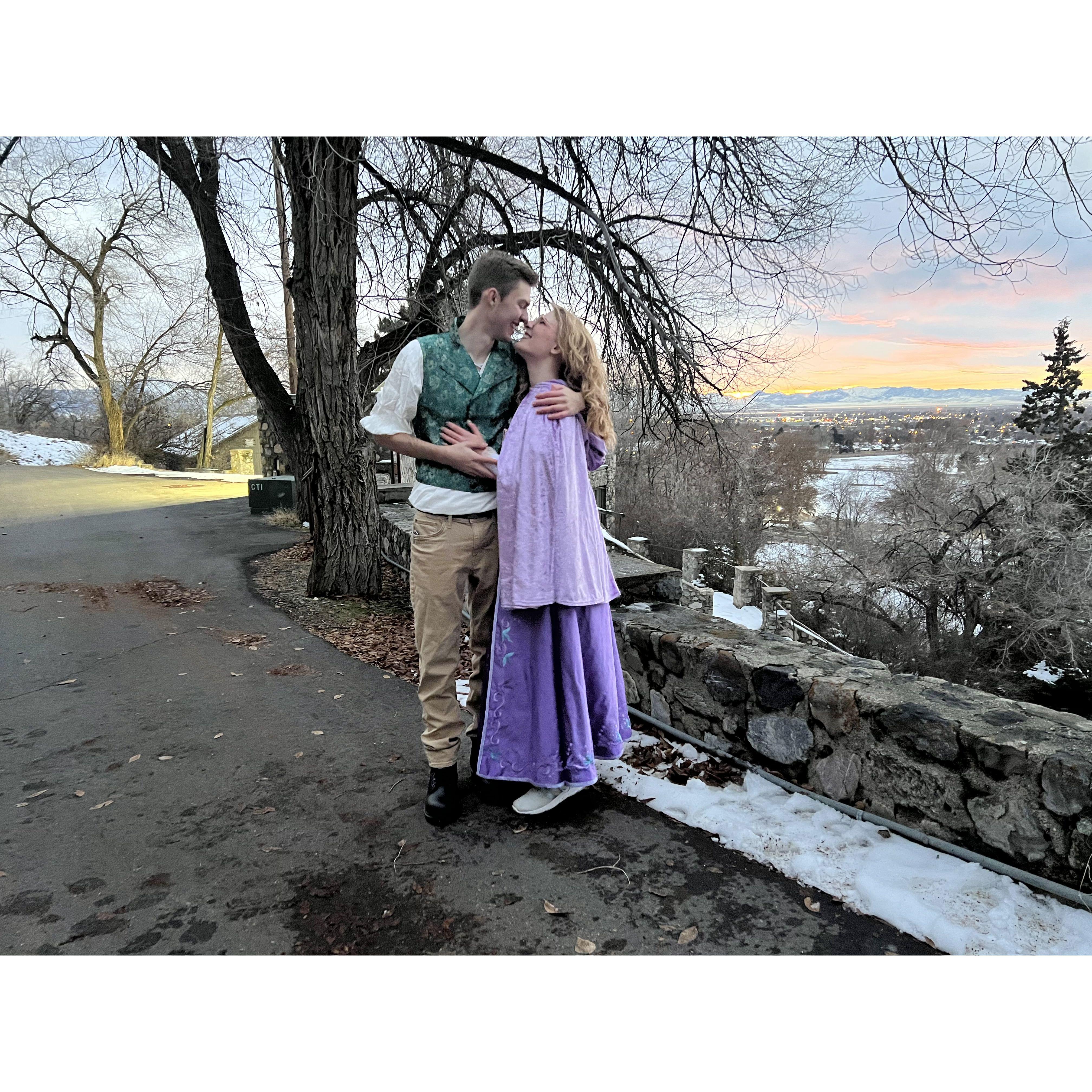 Our first cosplay together.