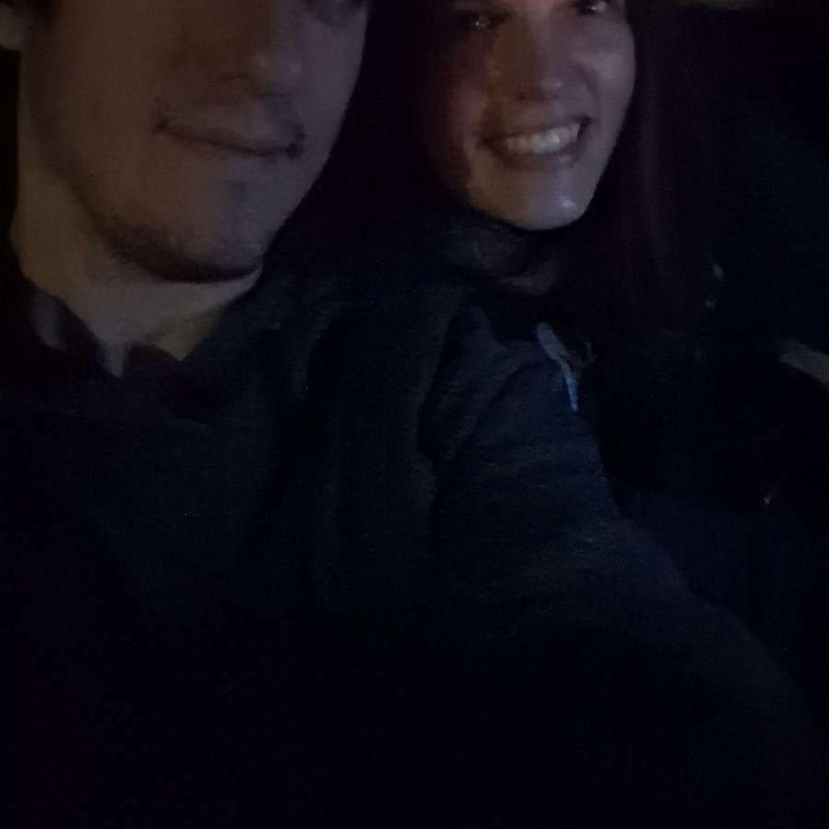 One of our first dates to the park.
