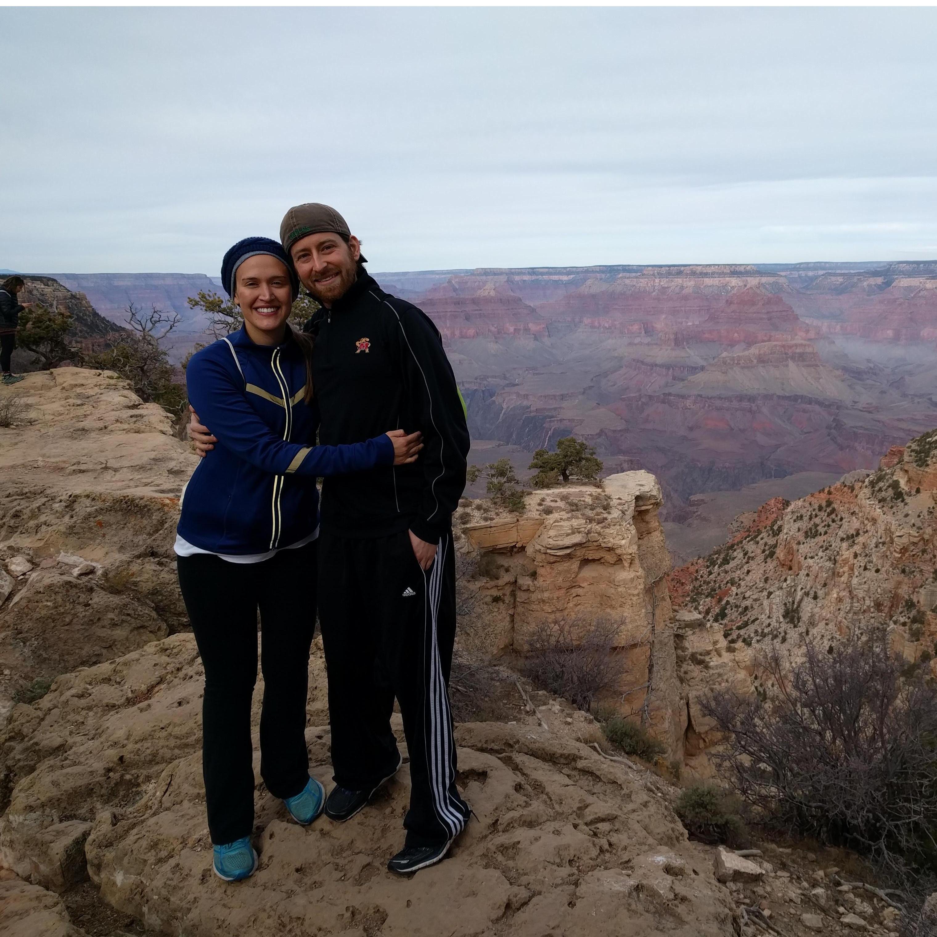 Hiking the Grand Canyon National Park in AZ