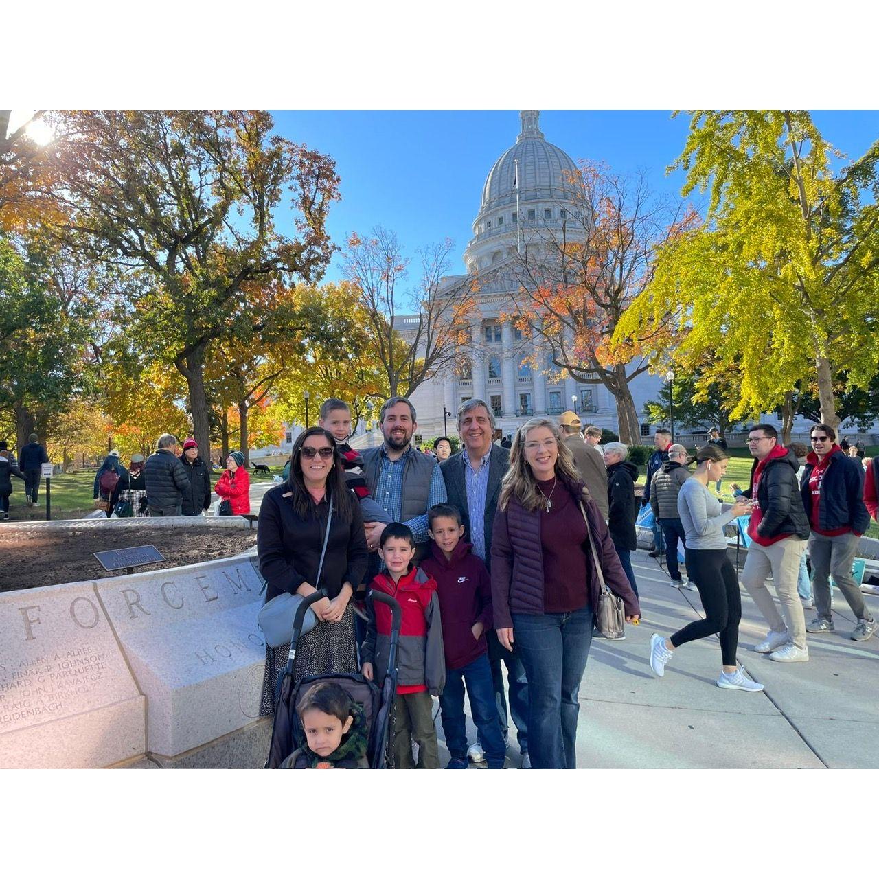 In Madison, WI with Paul, Ana, and the grandsons  Oct 2024