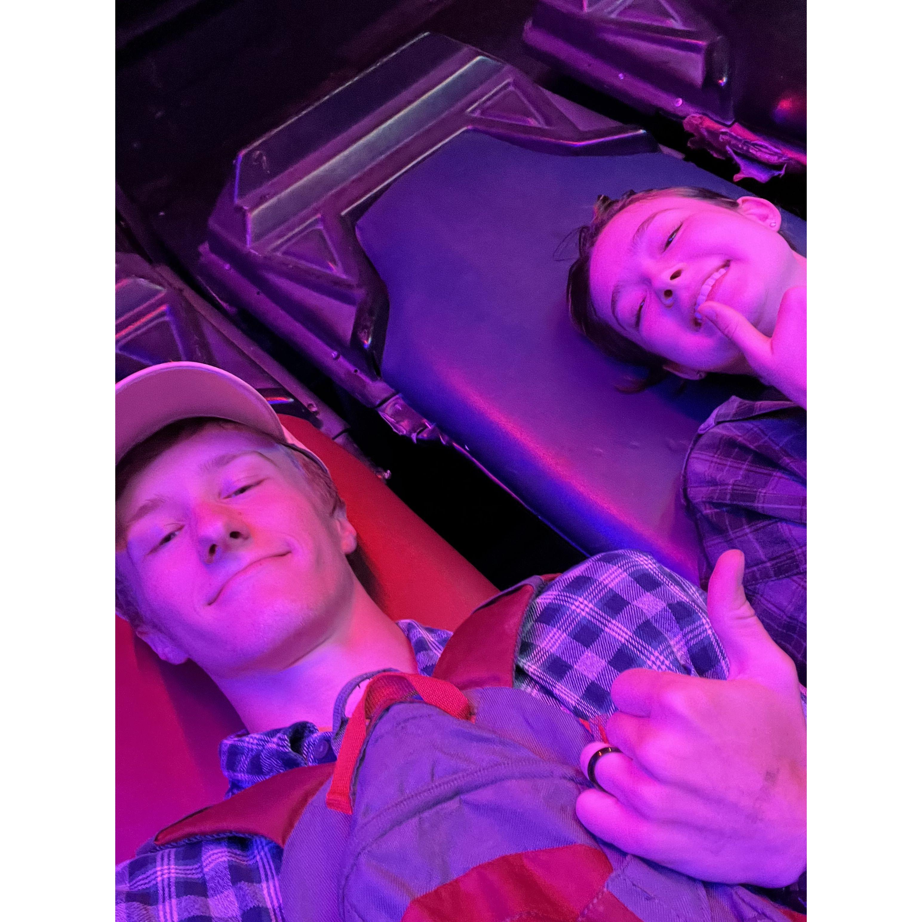 We recreated our first few pictures at the fair.