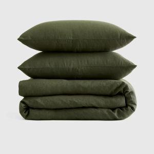 Linen Duvet Cover Set | in Pine