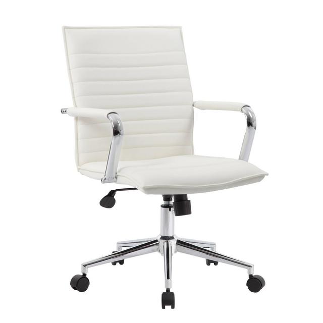 Task Chair Vinyl White - Boss Office Products