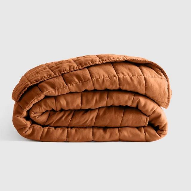 Linen Quilt | Terracotta