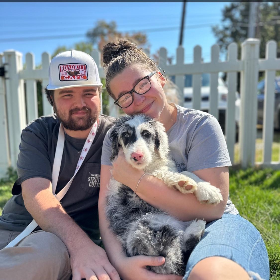 Getting our new puppy Marlow!