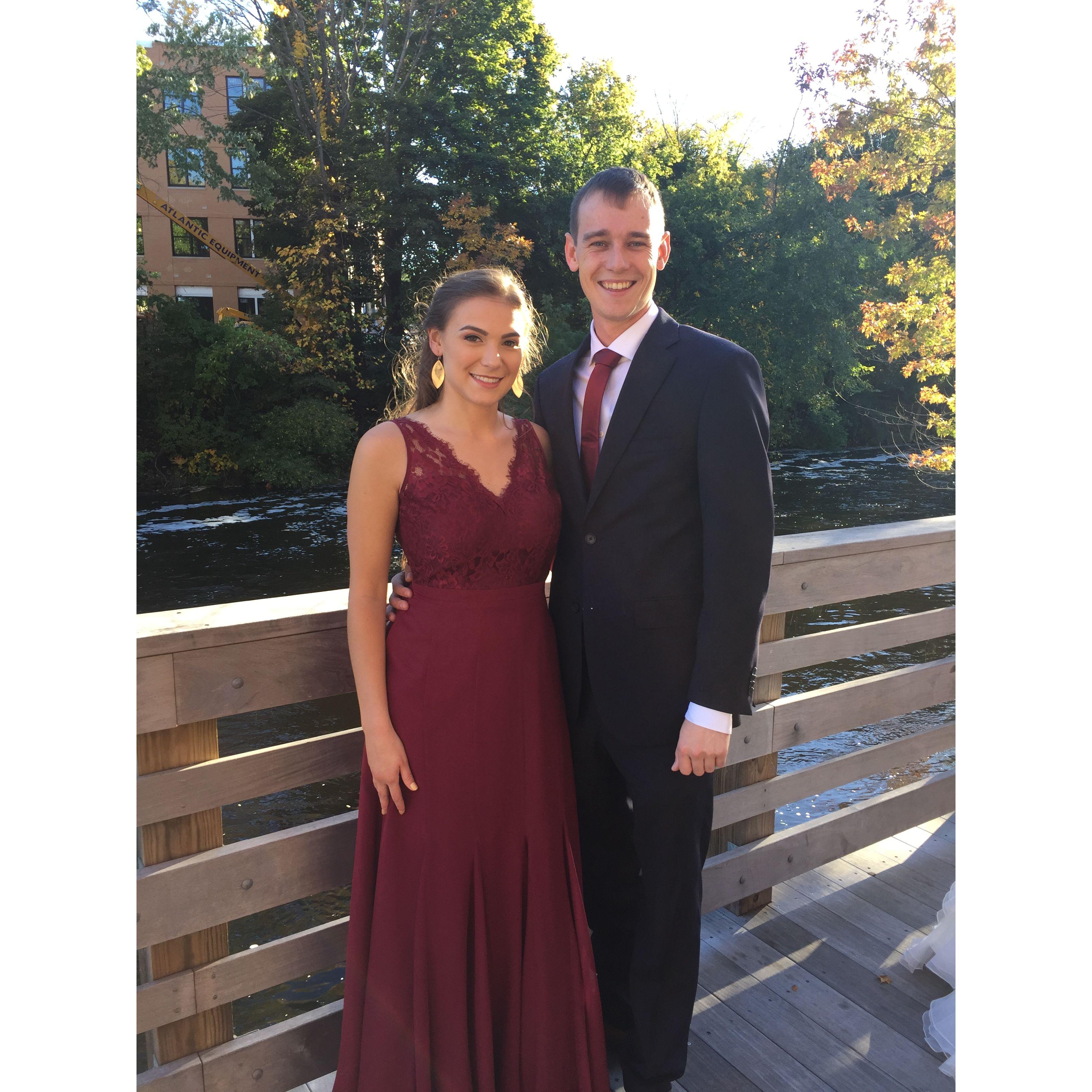At Kelsey and Brian's wedding in 2018.  It was a beautiful celebration!