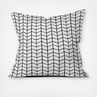 Grid Lock Indoor/Outdoor Throw Pillow