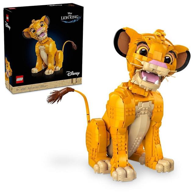 LEGO Disney Young Simba The Lion King Building Sets for Adults - Buildable Disney Figurine for Display, Ages 18+ - DIY Kits & Crafts for Fans of Movie - Collectible Disney Birthday Gift - 43247