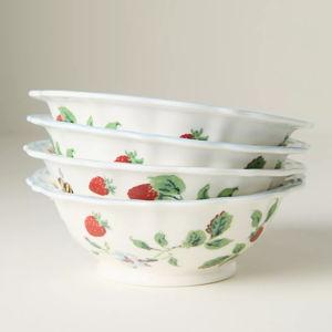 Camille Stoneware Dinner Plates, Set of 4