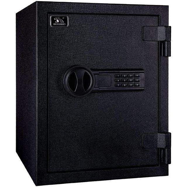 TIGERKING Safe Box,Fireproof Safe,1.24 Cubic Feet,Large Steel Money Safe Home Safe with Digital Lock for Home and Office