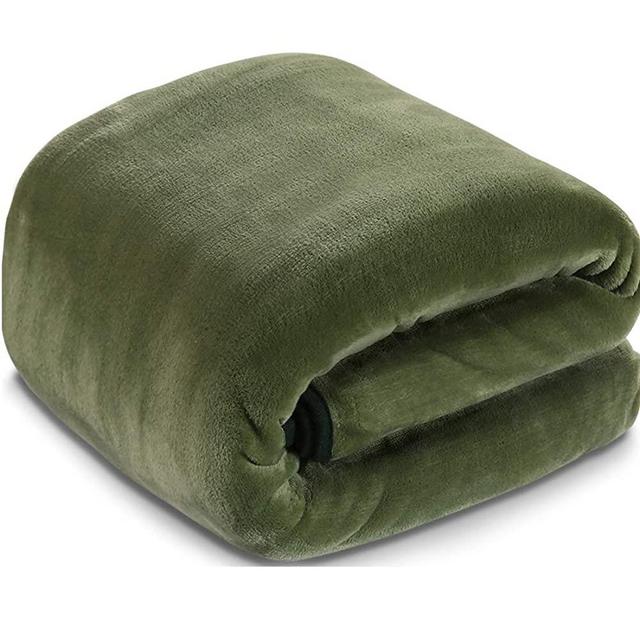 Fleece Blanket Queen King Twin Throw Size Soft Summer Cooling Breathable Luxury Plush Travel Camping Blankets Lightweight for Sofa Couch Bed (Green, California King (102" x 108"))
